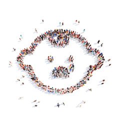 people in the form of a child.