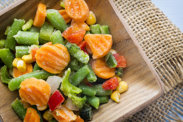 Frozen vegetables.