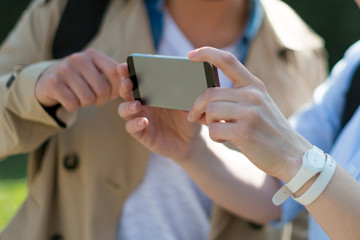 Typing on Smart phone