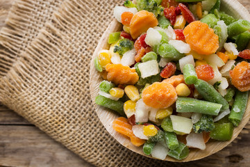 Frozen vegetables.