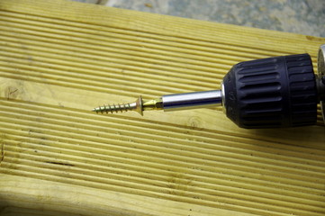 pose de lame de terrasse