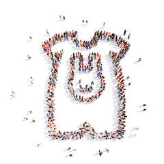 people in the form of children clothing.