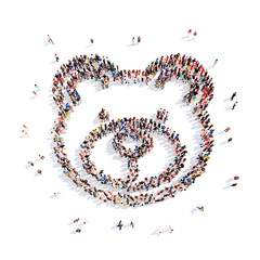 people in the form of a children's toy.