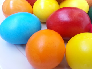 Obraz na płótnie Canvas Colorful easter eggs