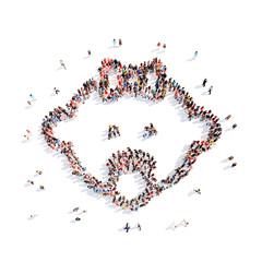 people in the form of a child.