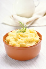 Mashed potato in bowl