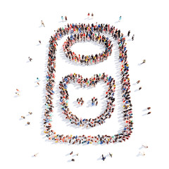 people in the form of children's bib.