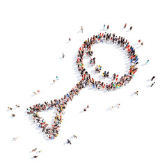 people in the form of children's rattles.