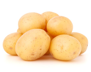new potato tuber isolated on white background cutout