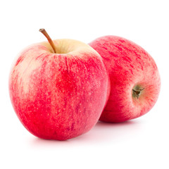 Red apple isolated on white background cutout