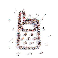 people in the form of children phone.