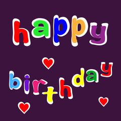 happy birthday sign.