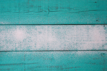 Blank teal blue sandy wood beach sign