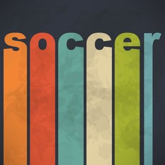 Soccer game, vector illustration
