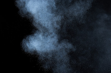 abstract white powder explosion