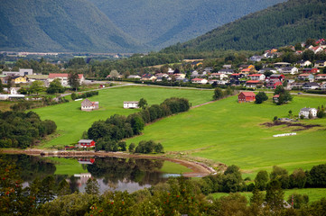 Naklejka premium Norwegian Village