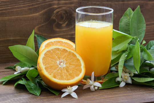 orange and orange juice.