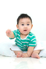 Portrait of cute baby,