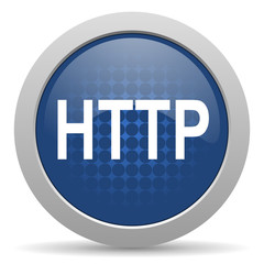http blue glossy web icon