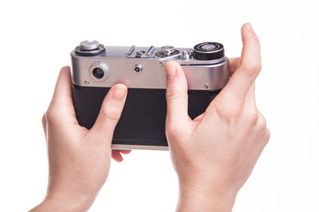 Taking photos using 35mm classic camera