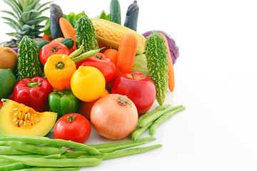 新鮮な野菜と果物