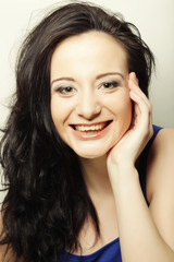 Fototapeta premium Beautiful young surprised woman.