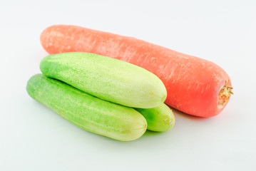 cucumber and carrot