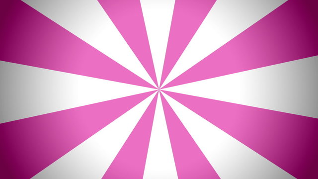 Circus inspired retro pink and white rotating background pattern