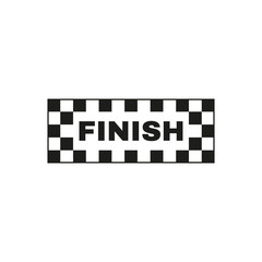The finish icon. Finish symbol. Flat