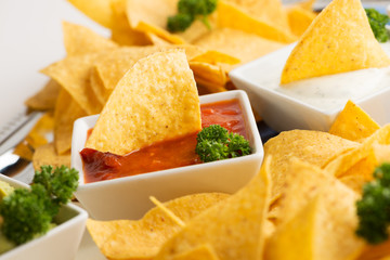 Nachos und Tortilla-Chips