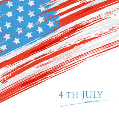 Flag of the USA (United States of America). Grunge background