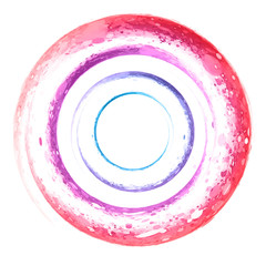 watercolor spiral, grunge