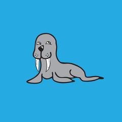 Walrus cartoon