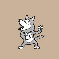 Warewolf cartoon