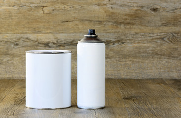 aerosol and  paint pot
