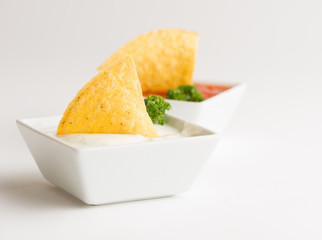 Nachos und Tortilla-Chips