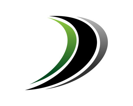 D swoosh logo