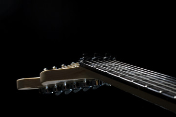 electric guitar natural wood
