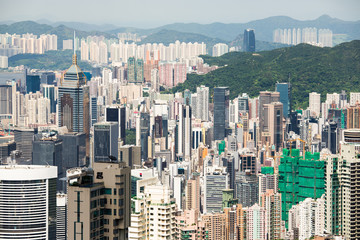 Hong Kong skyline from Victoria Peak.