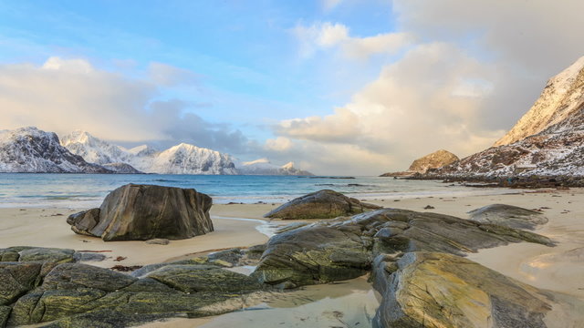 haukland beach, Lofoten, Norway