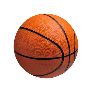 Basketball isolated on white background