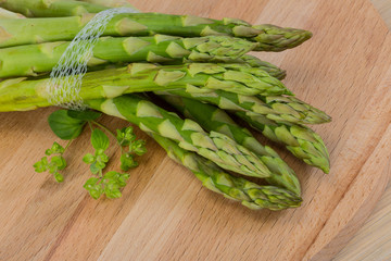 Raw asparagus