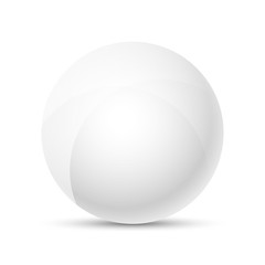 White sphere isolated on white