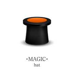 Magician hat isolated on white background. Focus. Representation