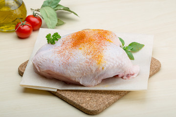 Raw chicken breast