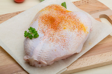 Raw chicken breast