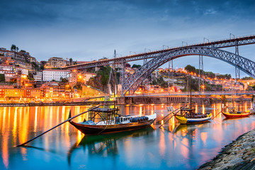 Porto, Portugal Skyline on the Douro River