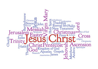 WEB ART DESIGN TAG CLOUD JESUS CHRIST LORD MESSIAH BIBLE 330