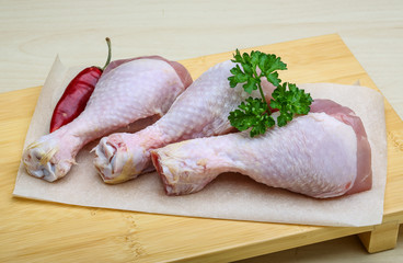Raw chicken legs