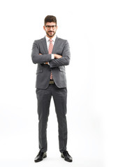 Full length portrait of young businessman